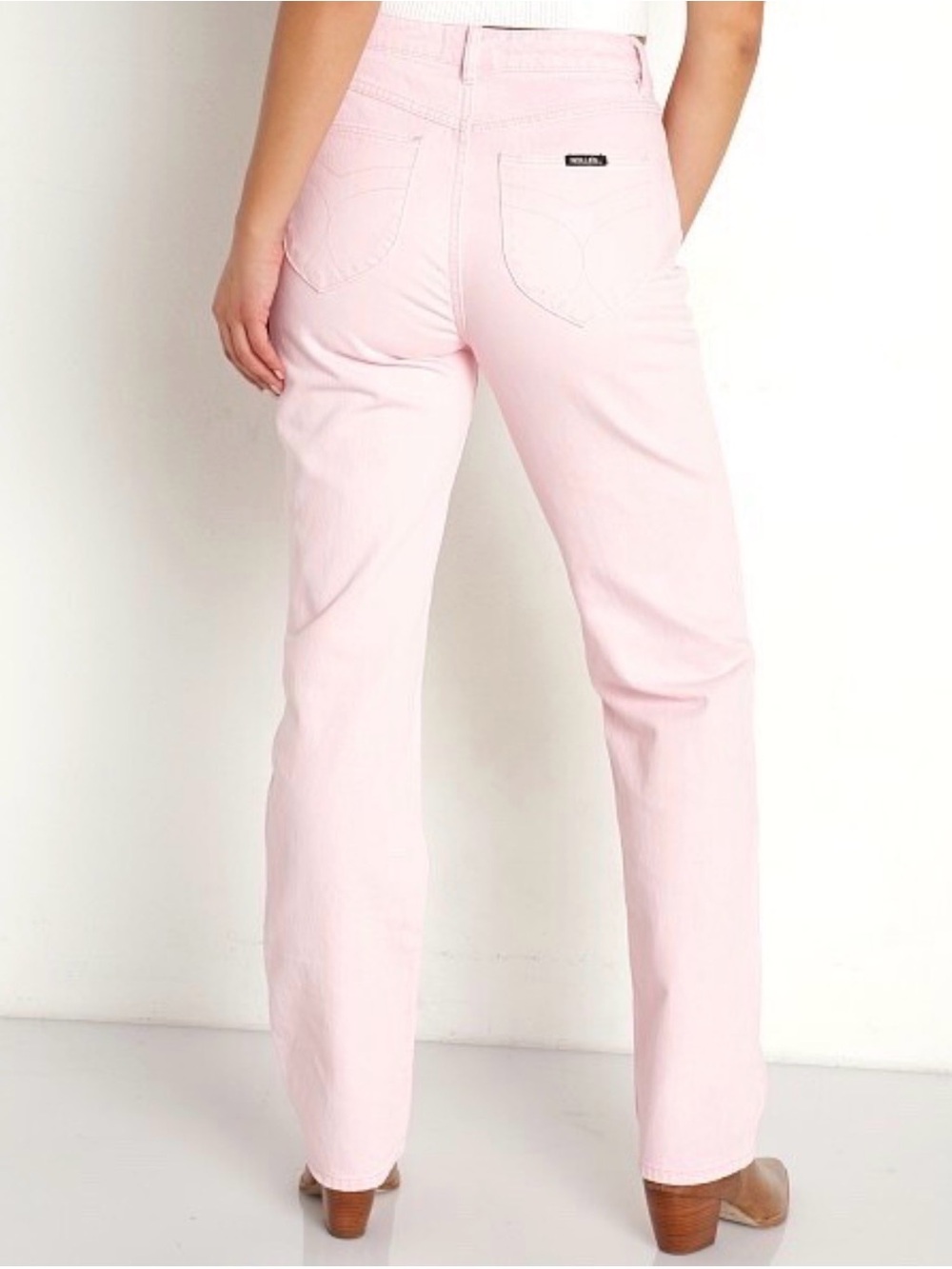 Rolla’s Women’s Classic Straight Pant 90's Pink High Rise Size 26